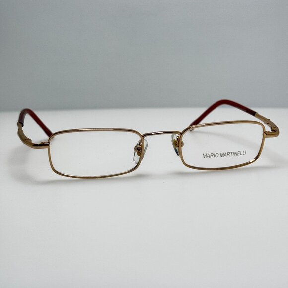Mario Martinelli Eyeglasses Eye Glasses Frames Simon Gold 46-21-135 - Picture 1 of 6